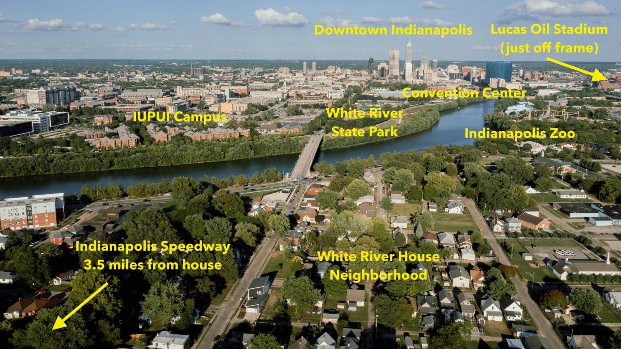 5 Mins To Speedway! Walk To Zoo, Wr Park, Iupui! Indianápolis Exterior foto